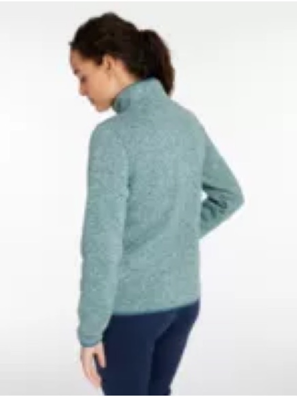 L.L. Bean Heathered Teal Turtleneck Sweater
